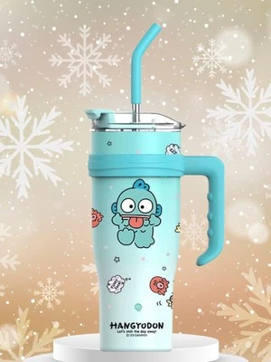 💙 Стакан и крышка Sanrio HANGYODON Hello Kitty & Friends 40 унций изолированные S/S 💙 - Изображение 1 из 3