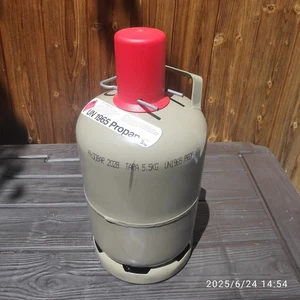 Eigentum Gasflasche 5kg grau LEER Propangas Flasche Grill-Gas Heizung TÜV 2028 - Bild 1 von 2