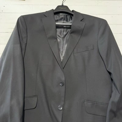 Men's Kenneth Cole Reaction BLACK Sport Blazer Jacket Size 44R - Image 1 of 3