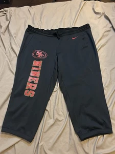 San Francisco 49ers Nike Therma Fit Black Training Capri Practice Pants Mens XL - Picture 1 of 12