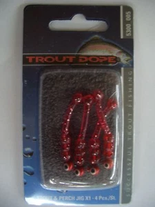 Trout Dope Trout & Perch Jig X1, Hakengröße 8, rot - Bild 1 von 1