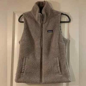 Patagonia Women's Los Gatos Fleece Full Zip Vest Size Medium Gray - Picture 1 of 7
