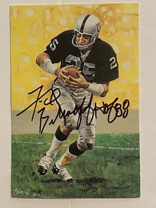 Raiders HOF Fred Biletnikoff Signed GLAC Goal Line Art Card JSA/COA - Picture 1 of 3