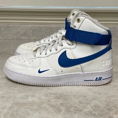 Nike Air Force 1 Womens Shoes 8.5 White Blue Hi 40th Anniversary Sneakers DQ7584 - Image 1 of 4