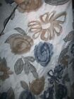 Made in Italy Uniko Fashion Women Open Floral Blue Cotton Blend Scarf 56"x33"