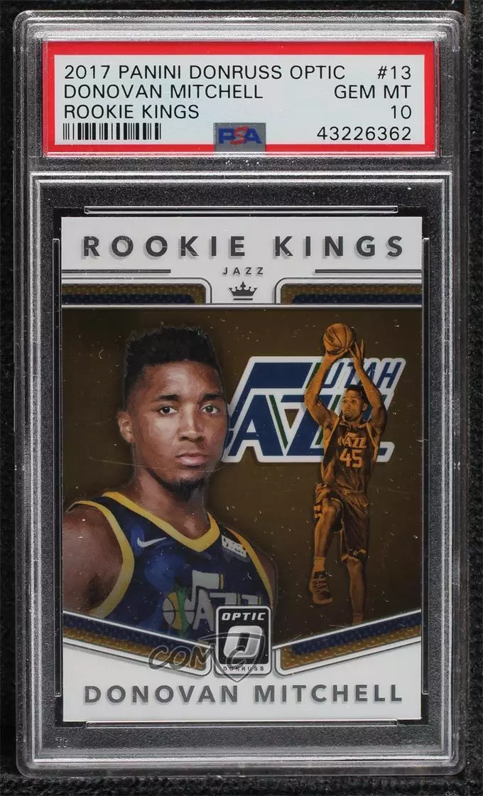 2017-18 Panini Donruss Optic Rookie Kings Donovan Mitchell #13 PSA 10 GEM MT RC