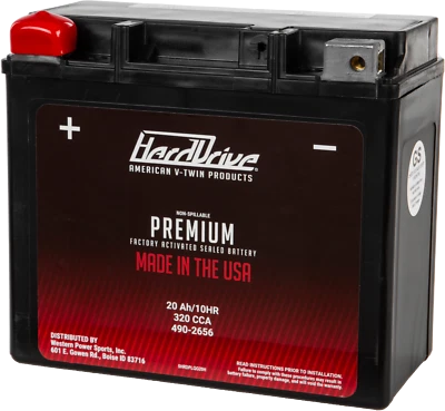 HARDDRIVE 1988-1996 XLH1200 Sportster 1200 Harley Davidson GYZ20H / YTX20H PREMI - Image 1 of 2