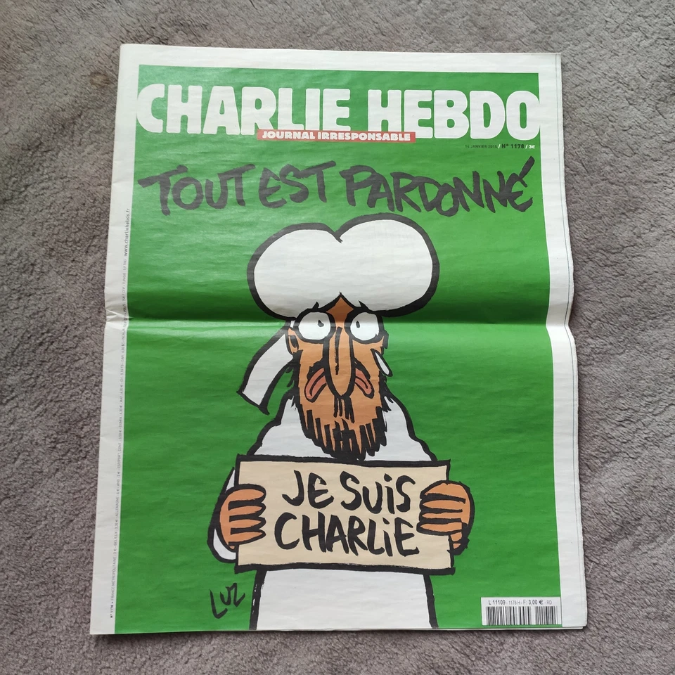 CHARLIE HEBDO - N° 1178 Tout est Pardonné "je suis Charlie" - 14 janvier 2015 - Photo 1/1