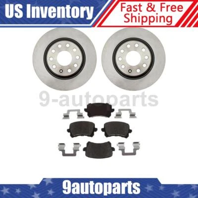 Задние дисковые тормозные диски + керамические тормозные колодки для Volkswagen CC 2009-2015 годов выпуска - Изображение 1 из 4