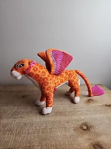 DISNEY Elena of Avalor LUNA FLYING JAQUIN 9" PLUSH Orange Pink Stuffed LEOPARD - Picture 1 of 16