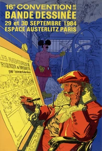 BOUCQ AFFICHE 16e CONVENTION DE LA BD AUSTERLITZ 1984 - Picture 1 of 1