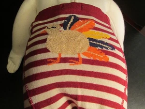Red Striped Turkey Pants by Mud Pie, Size 6-12 Mos, NWT - Picture 1 of 4
