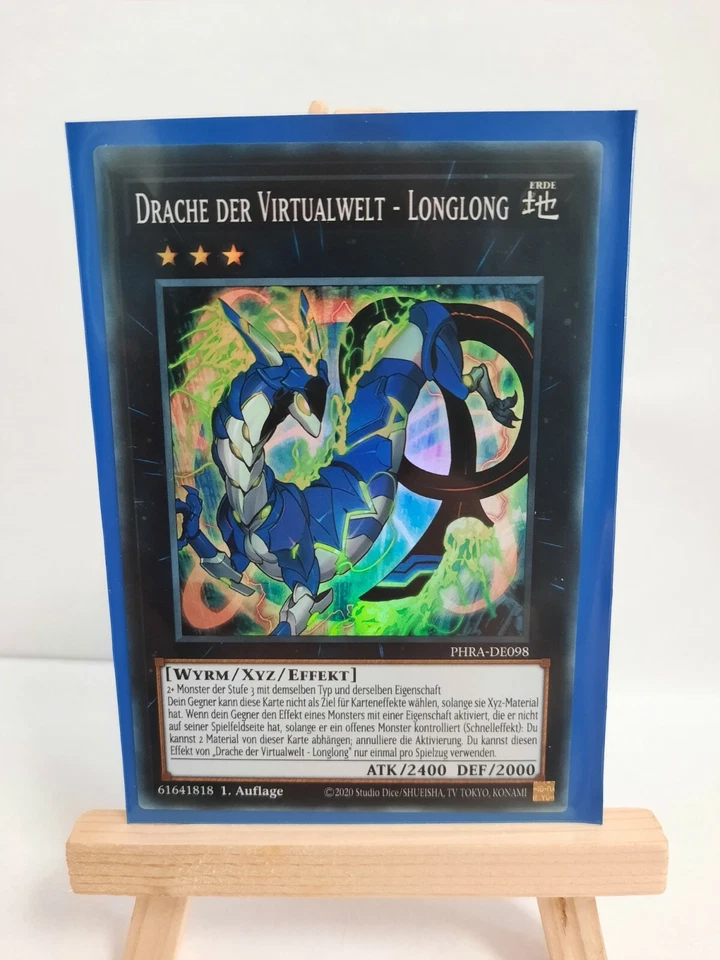 Yugioh Drache der Virtualwelt - Longlong PHRA-DE098 NM Super Rare 61641818 - Bild 1 von 1
