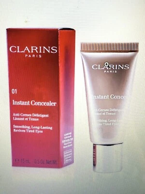 CLARINS Instant Concealer 01 YELLOWY BEIGE 0.5 oz / 15 ml NIB .5 oz - Image 1 of 3