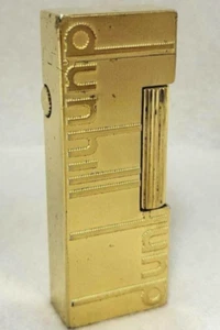 Dunhill Rollagas lighter gold Signature with box - Picture 1 of 11