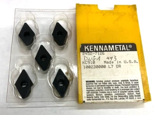 (5 PCS) KENNAMETAL DNGA 443 GRADE: KC910 CARBIDE INSERTS - Picture 1 of 1