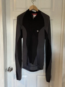 Pearl Izumi Long Sleeve Pullover Cycling Tee Mens Black Size Small - Picture 1 of 7