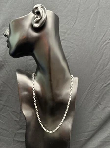 Collar de cadena Brighton Silvertone perfecto para añadir dijes o colgantes - Imagen 1 de 6