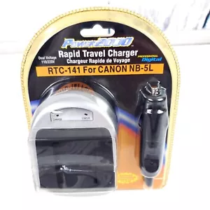 Power 2000 Rapid Travel Charger Digital RTC-141 Canon NB 5L Camera Dual Voltage - Picture 1 of 6