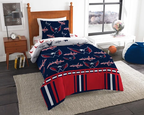 Washington Capitals Twin Bed in a Bag (Rotary) OFFICIAL NHL Cover