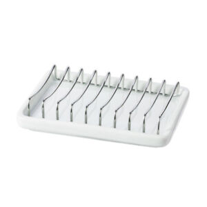 Double Layer Draining Soap Box Stainless Steel Soap Tray Holder