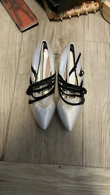 Ballroom Shoes Women Girls Dancing Shoes High Heeled Latin Dance Size 8M - Image 1 of 4