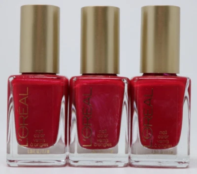 L'oreal Nail Polish #420 Devil Wears Red 0.39 oz Lot of 3 New - Image 1 of 3