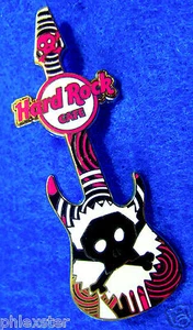 MYSTERY GUITAR SERIES #1 PIRATE SKULL & CROSS BONES GUITAR Hard Rock Cafe PIN - Picture 1 of 1