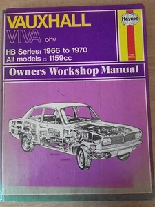 VAUXHALL VIVA ohv HB SERIES 1966-70 1159cc HAYNES WORKSHOP MANUAL - Picture 1 of 1