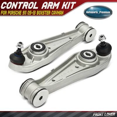 Brazo de control inferior delantero 2 piezas con rótula para Porsche 911 05-13 Boxster Cayman Foto 1 de 4