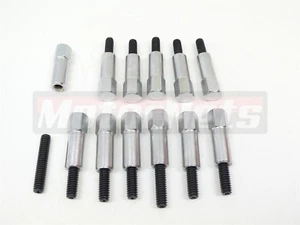 BB Chrysler & Mopar 383 400 413 440 426 Chrome Valve Cover Bolt Nuts Studs Bolts - Picture 1 of 2