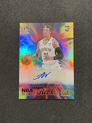 ALONDES WILLIAMS 2022-23 Panini NBA Hoops HOT ROOKIE INK Signatures Autograph RC - Image 1 of 4