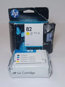 HP 82 - Yellow Genuine OEM Ink Cartridge-69ml-Open Box/Sealed Ink Exp 5/2013 - Picture 1 of 7