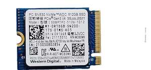Western Digital WD SN530 512GB M.2 2230 PCIe Gen3x4 NVME SSD SDBPTPZ-512G-1012 - Imagen 1 de 3