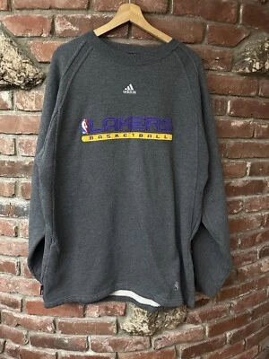Vintage Adidas NBA Fusion Los Angeles LA Lakers Crewneck Sweatshirt M Tall - Image 1 of 4