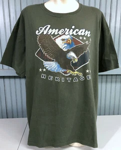 American Heritage Patriotic Eagle Claw Flying XXL T-Shirt - Picture 1 of 3