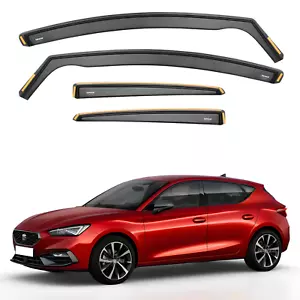 ISPEED Wind Deflectors for Seat Leon MK4 2020-2024 5-Door Hatchback 4pc Set - Picture 1 of 9