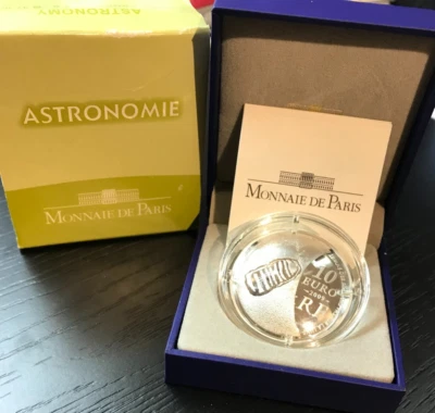 2009 France 10 euro silver proof coin - Astronomy Foto 1 de 3