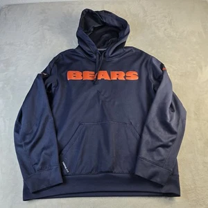 Chicago Bears Nike Therma Fit On Field Hoodie Navy Herren Large - Bild 1 von 9