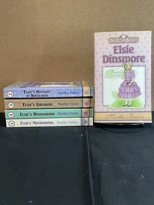 (5) Elsie Dinsmore Books by Martha Finley The Elsie Books 1-5 Paperback - Picture 1 of 17