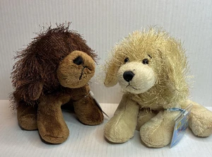 Webkinz Brown Dogs Sealed Unused Tag/Code Attached Two dogs 1 yellow 1 Brown - Picture 1 of 5