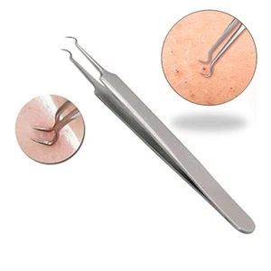 Stainless Steel Bend Tweezer Tool for Blackhead Removal – UK Seller - Picture 1 of 15