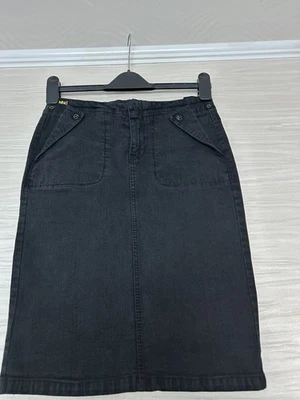 Black Mango MGN Jeans denim size 8 eu 36 jeans style skirt - Image 1 of 4