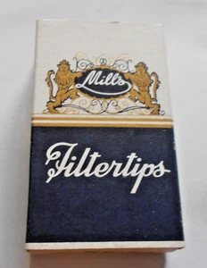 VINTAGE MILL'S FILTERTIPS CIGARETTE PACK OF 10 UK MADE EMPTY RARE - Foto 1 di 2