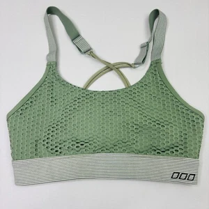 Lorna Jane Sport Bra Medium Strappy Crossback Green Wire Free Adjustable Back - Picture 1 of 9