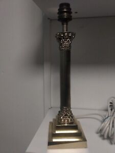 Vintage Solid Brass Lamp Base Icco Mod Dep Italy Ornate 12"