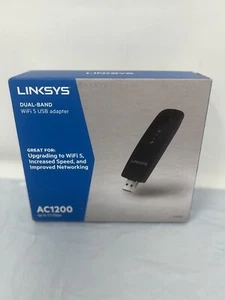 Linksys WUSB6300 AC1200 Dual-Band USB-3.0 Wireless Adapter - Picture 1 of 7