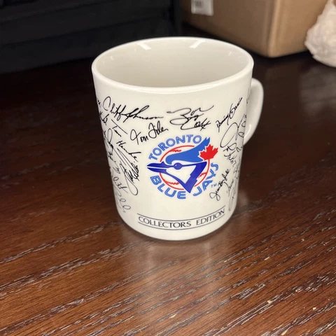 1985 Toronto Blue Jays Facsimile Team-signed Coffee Mug - FIRST DIVISION TITLE Cover