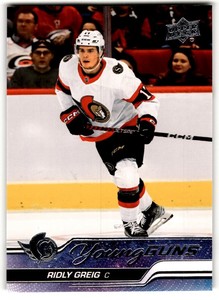2023-24 Upper Deck Young Guns Ridly Greig Rookie #212 Ottawa Senators