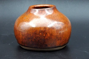 Spotted enamel stoneware vase sign Emile MASSON, Tarentaise Savoie collection 2 - Picture 1 of 7